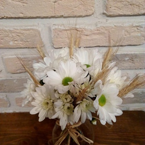 Букет цветов "Просто так с вазой"