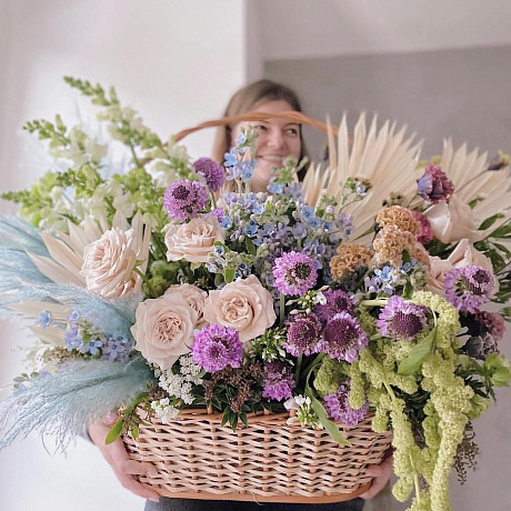 Корзина с цветами Luxury Flowers VIP Подарок - Фото 2