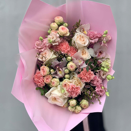Букет цветов со вкусом XL розовый - Фото 3