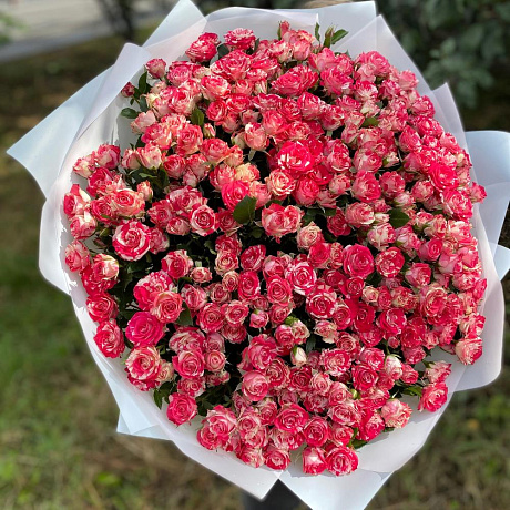 Букет с кустовой розой №161 - Фото 4