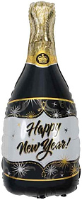 Фигура шар "Бутылка Шампанское С Новым Годом" 102 см