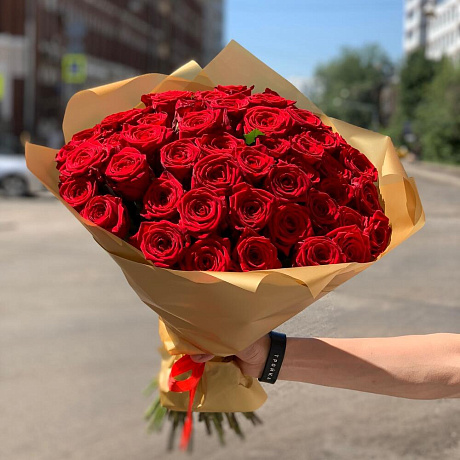 Букет из 51 Красных роз №161 - Фото 4