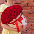 Коробка из 51 красной розы №160 - Фото 1