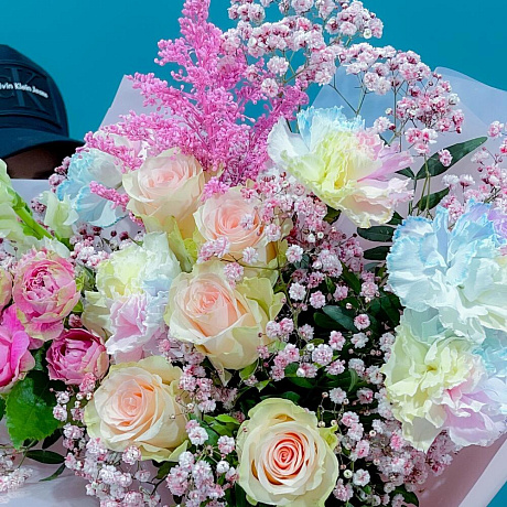 Букет цветов Радуга №1600 - Фото 4