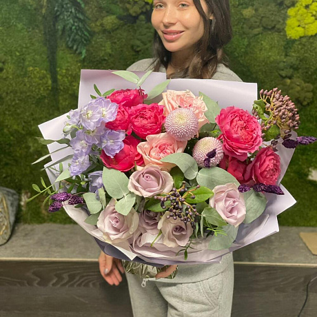 Букет Малиновый сорбет - Фото 4