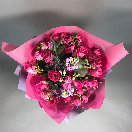 Букет цветов Hot pink - Фото 3