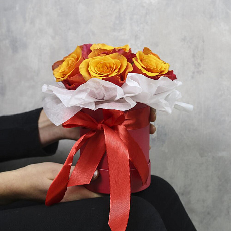 Коробка цветов комплимент «Бурже» - Фото 3