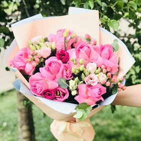 Букет цветов "Радостная новость"