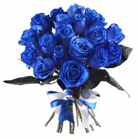 19 синих роз