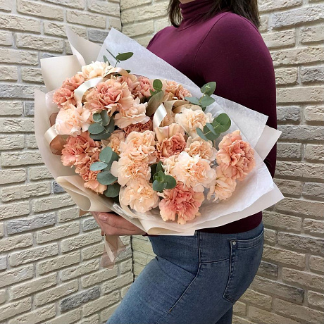 Букет цветов Cream dianthus - Фото 4