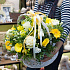 Корзина с цветами Golden flowers - Фото 3