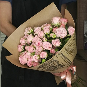 Букет кустовой розы №163