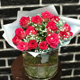 Букет из цветов "Мятный бриз"