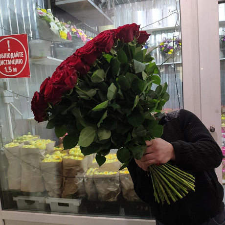 Букет цветов Красный хит - Фото 2