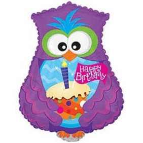Фигура шар "Сова Happy Birthday" 61 см