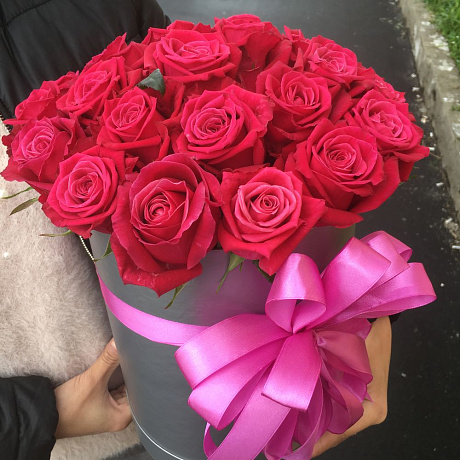 Коробка с роскошными розами - Фото 4