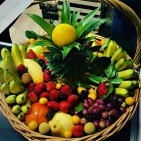Корзина с фруктами Солнышко, Более 9 кг