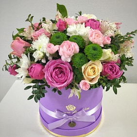 Коробка с цветами «Люси» №161