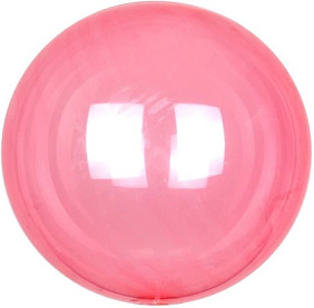Шар "Сфера 3D Deco Bubble" (Красный), кристалл