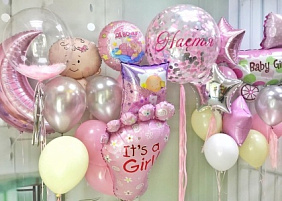 Композиция из шаров "Все для любимой дочки!"