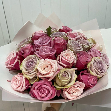 Букет из 29 роз микс - Фото 2