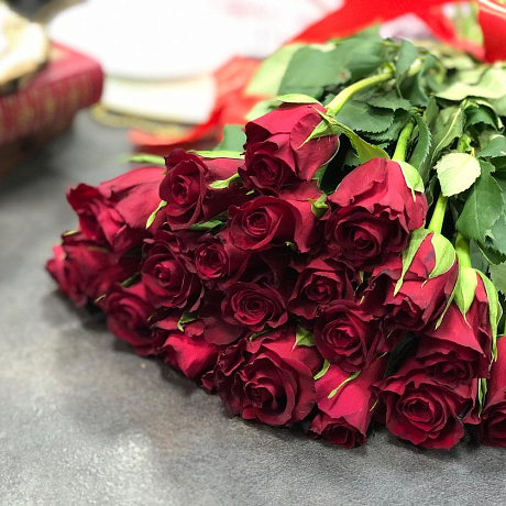 21  красная кенийская роза - Фото 2