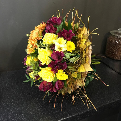 Букет цветов Сентябрь №160 - Фото 4