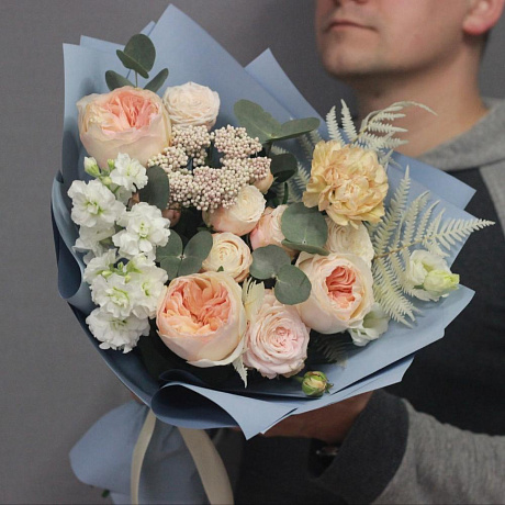 Авторский букет цветов S - Фото 3