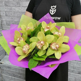 Букет цветов "Экзотическая Орхидея" №2