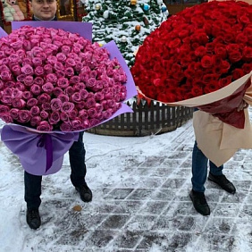 Букет высоких роз