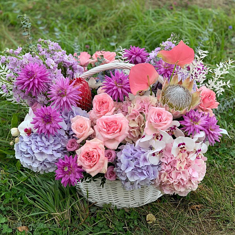 Корзина с цветами Luxury Flowers Цветочная Сказка - Фото 2