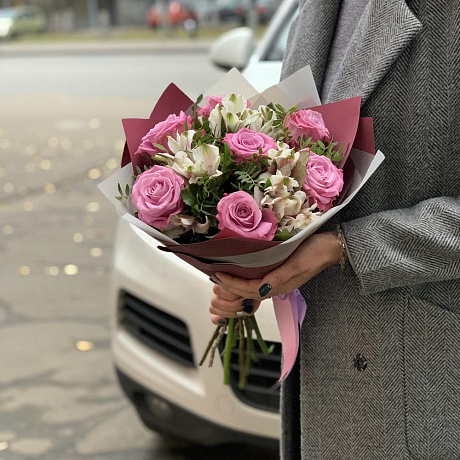 Букет цветов Черничный джем - Фото 4