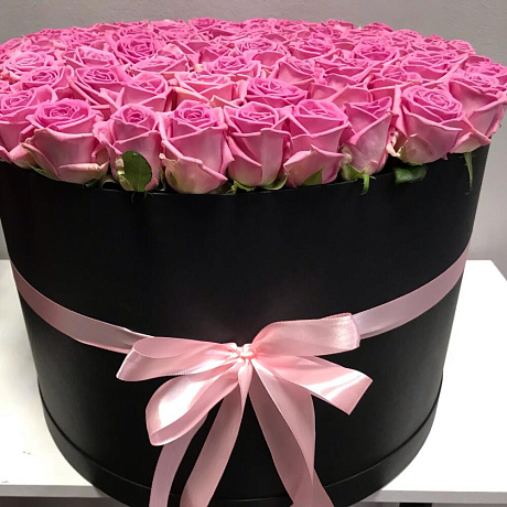 Цветы в коробке Роза Аква - Фото 2
