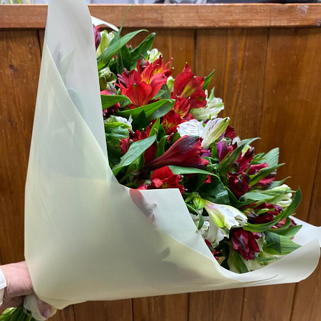 Букет из Альстрамерий №160 - Фото 3