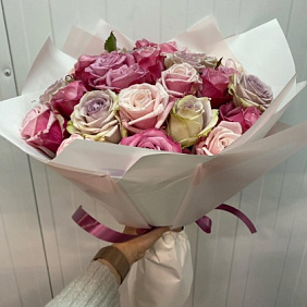 Букет из 29 роз микс