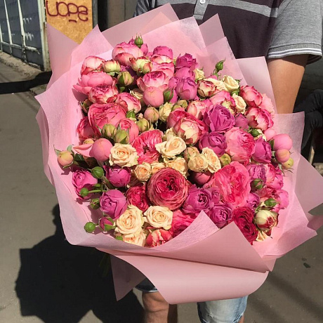 Букет из кустовых роз Идеалло - Фото 4