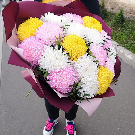 Букет микс Рай №160 - Фото 4