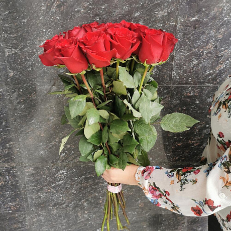 Букет из 15 красных роз Эксплорер - Фото 2