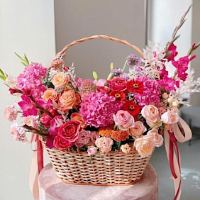 Корзина с цветами Luxury Flowers Цветочный джем ️