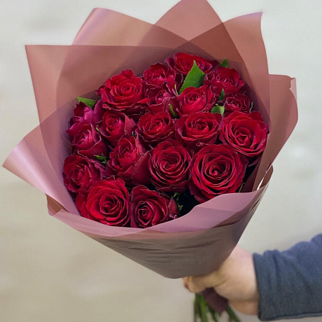 Букет из красных роз премиум - Фото 5
