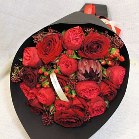 Букет цветов "Моя страсть"