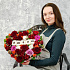 Композиция из роз с шоколадными буквами Люблю - Фото 4