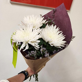 Хризантемы в зелени