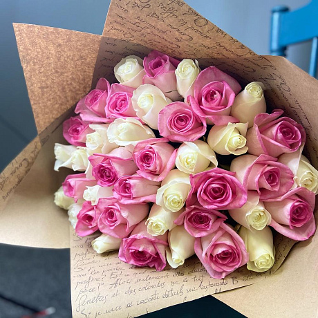 Букет из 39  розы - Фото 2