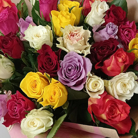 Большой микс 35 роз - Фото 2