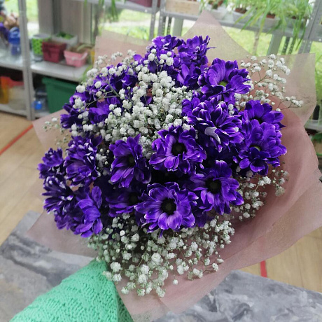Букет цветов Черничный - Фото 6