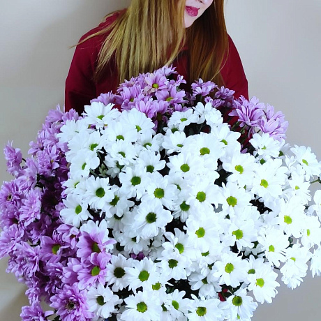 Букет Облако хризантем №161 - Фото 4
