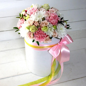 Букет цветов "Нежность в коробке" №161