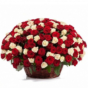 Корзина с цветами №461