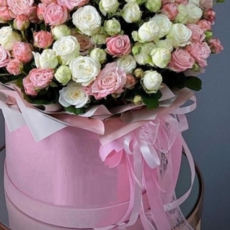 Коробка из кустовых роз Бомбастик - Фото 3